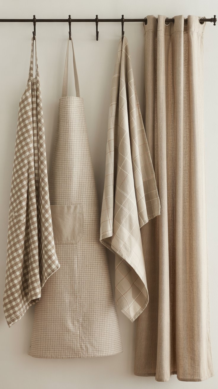 Country Kitchen Textiles Aprons, Towels, and Curtains